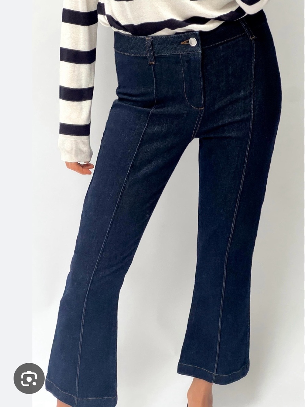 NWT Zara mini flare jeans size 38